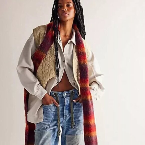 016 Free People We The Free Dawson Chore Jacket Nimbus Cloud NWOT Size X Large - Picture 4 of 8